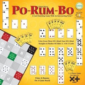 NEW SEALED BOX Po-Rum-Bo Game Original Release - Poker & Rummy On A Game Board!